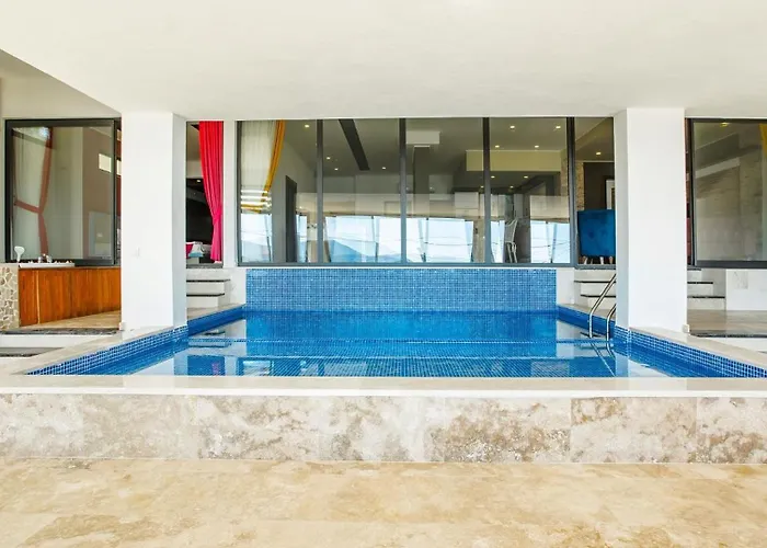 Seaview Luxury - Private Indoor Pool And Jakuzzi Apartament Kalkan